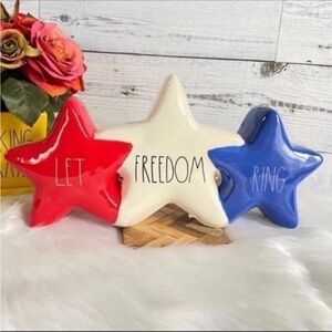 Rae Dunn LET FREEDOM RING Patriotic Decor